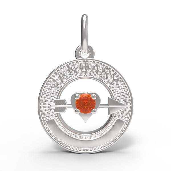 January Love Birthstone Charm