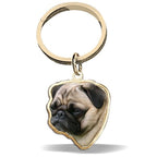 Pug Dog Color Key Chain
