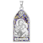 Saint Joseph - Stained Glass Religious Medal
