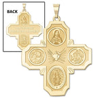 4 Way Cross Religious Medal