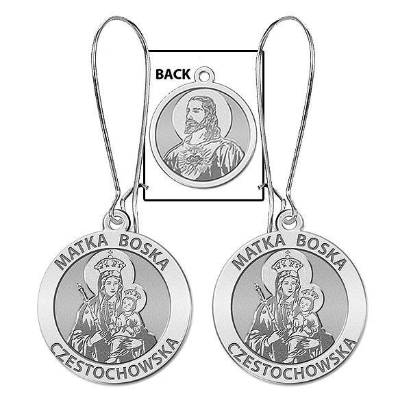 Matka Boska Double-Sided Earrings