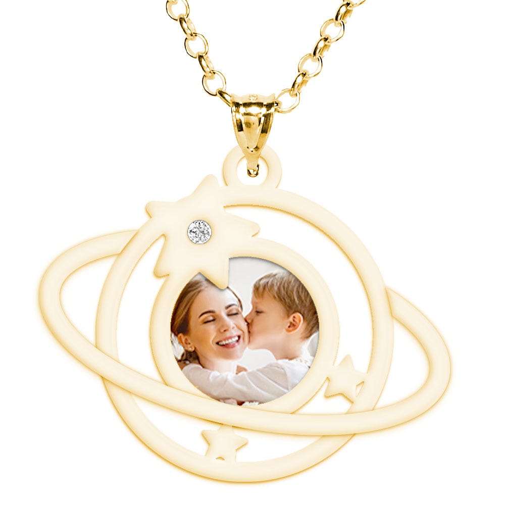 My Universe Photo Pendant with 1 Cubic Zirconia
