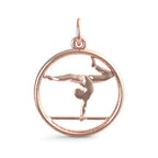 Gymnast On Balance Beam Charm