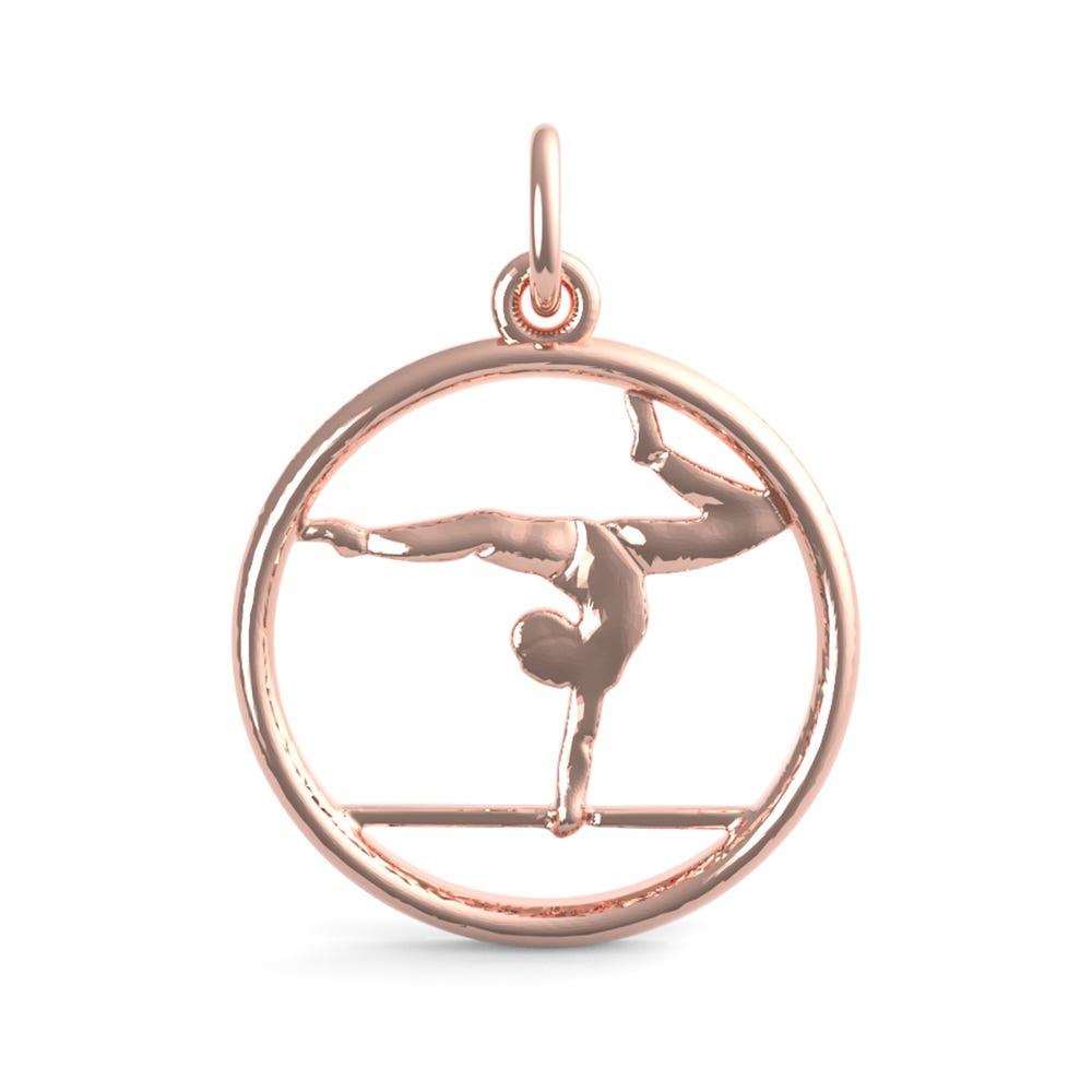 Gymnast On Balance Beam Charm