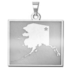 Personalized Alaska Pendant or Charm