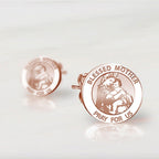 Pair of "Blessed Mother" Virgin Mary Earrings