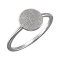 Custom Fingerprint Women's Fingerprint Round Signet Ring