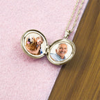 14K Gold Filled Tree Of Life Round Photo Locket