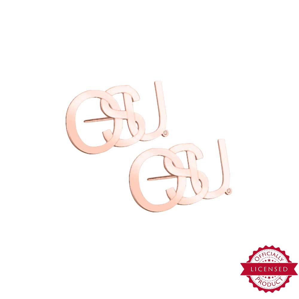 Pair of Intertwined Osu Earrings