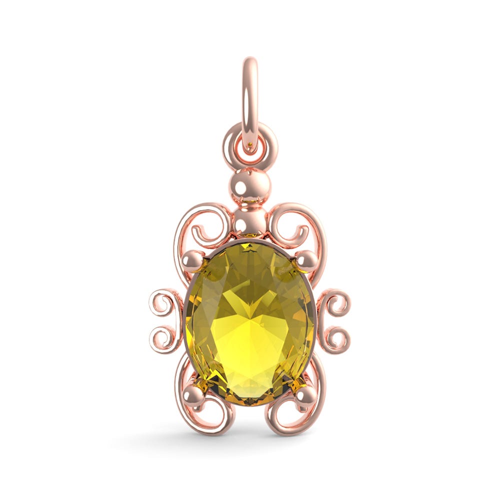 Filigree August Stone Charm(4764-008)