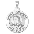 Saint Gorman Round Religious Medal