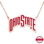 Ohio State University Color Enamel Banner Necklace