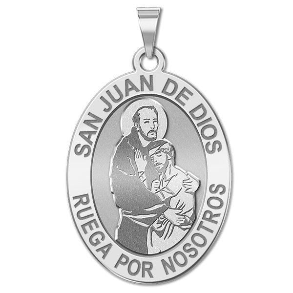 San Juan De Dios Oval Religious Medal