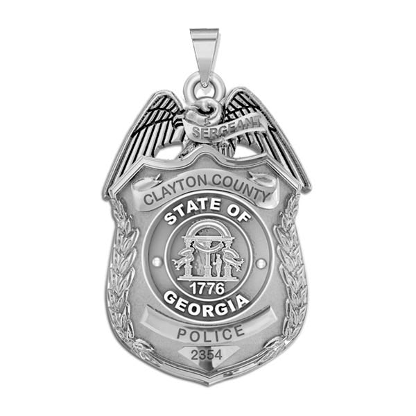 Personalized Georgia Police Badge with Your Name, Rank, Number & Department