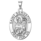 Saint Servatius Oval Religious Medal
