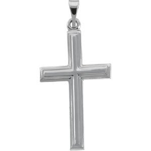 Center-Rib Cross Pendant