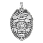 Personalized Idaho Police Badge with Your Rank, Number & Department