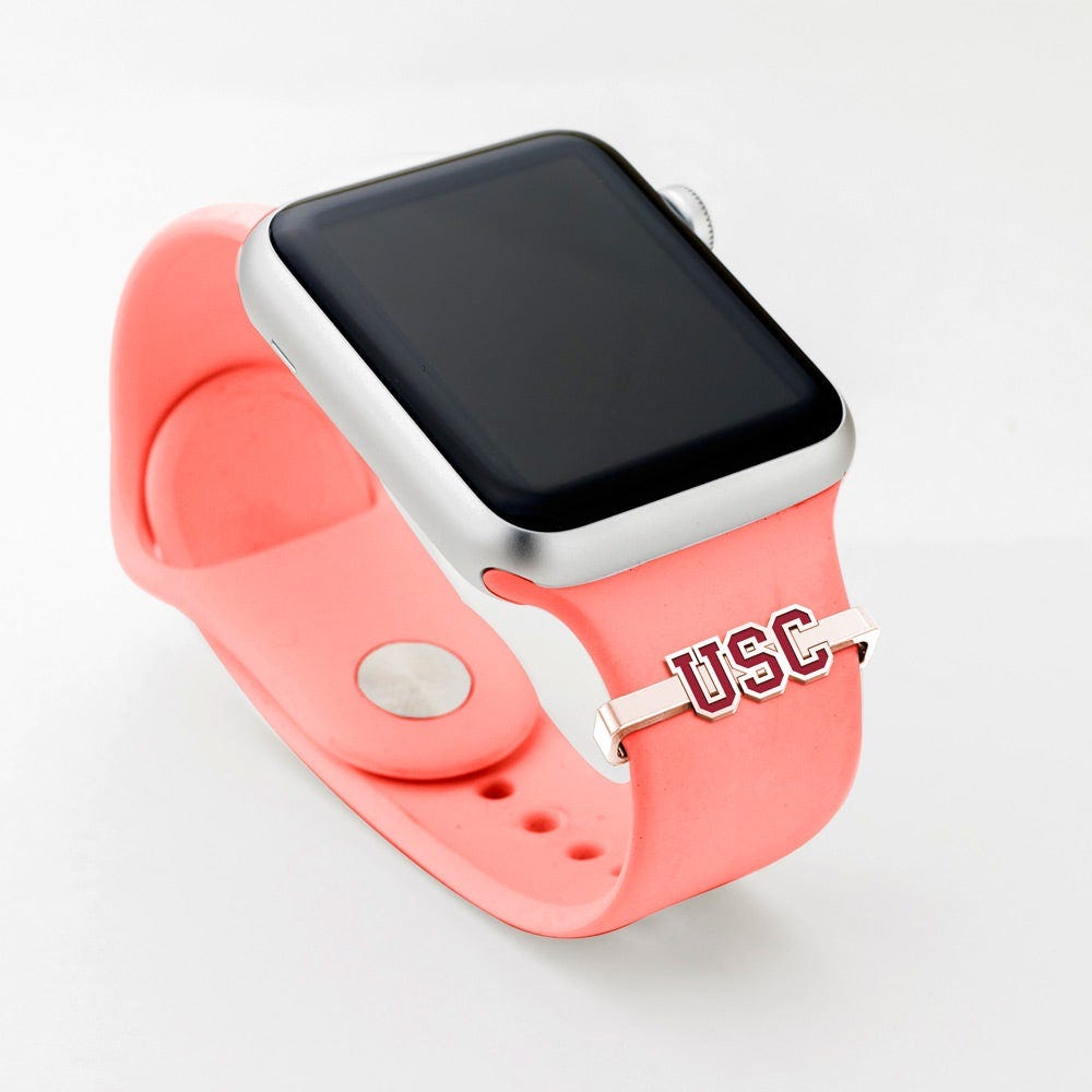 Usc Color Enamel Block Watch Charm