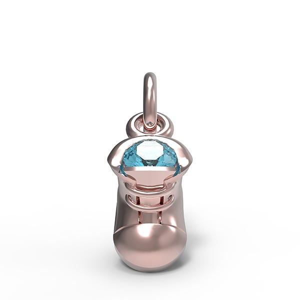 March Baby Shoe Charm