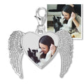 Angel Heart Photo Bracelet Charm