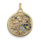 Ornate Round Swivel Locket with Diamond
