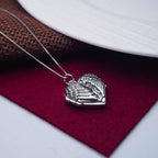 Angel Wing Heart Photo Locket