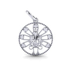 Peacock Charm with Stones