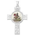 Saint George Cross Religious Medal "Color