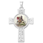 Saint George Cross Religious Medal "Color