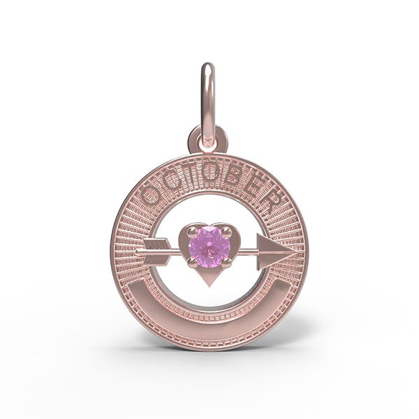 October Love Birthstone Charm