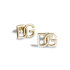 Intertwined Interlocking Initial Earrings