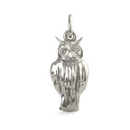Flat Owl Pendant Charm