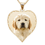 Heart Photo Pendant/Charm with Diamond Cut Edge
