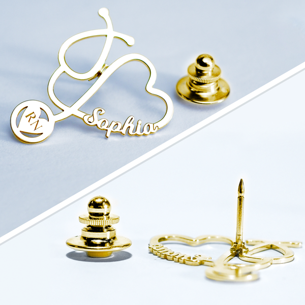 Personalized Nurse Stethoscope Pin