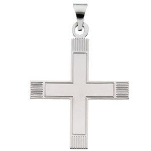 Greek Cross Pendant With Lines