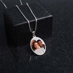 Oval Photo Pendant Charm