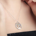 Personalized Family Tree Pendant with Up to 15 Birthstones