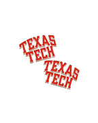 Texas Tech Color Enamel Block Cuff Links