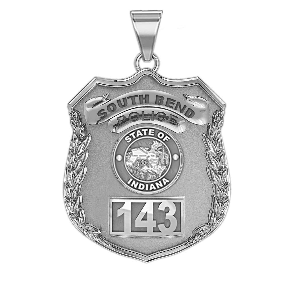 Personalized Indiana Police Badge with Your Number & Department
