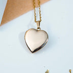 14K Gold Filled Heart 4 Photo Locket