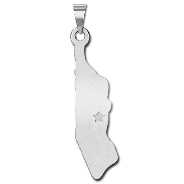 Personalized New York City Manhattan Pendant or Charm