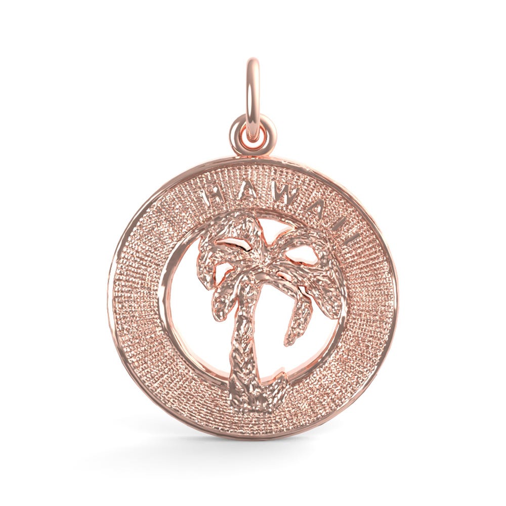 Hawaii Palm Tree Ring Charm