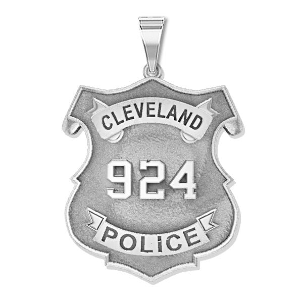 Personalized Police Shield Ohio Badge with Your Department and Number