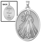Divine Mercy Double Sided Oval Religious Medal