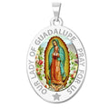 Our Lady Of Guadalupe "Color Laser" Religious Medal Oval
