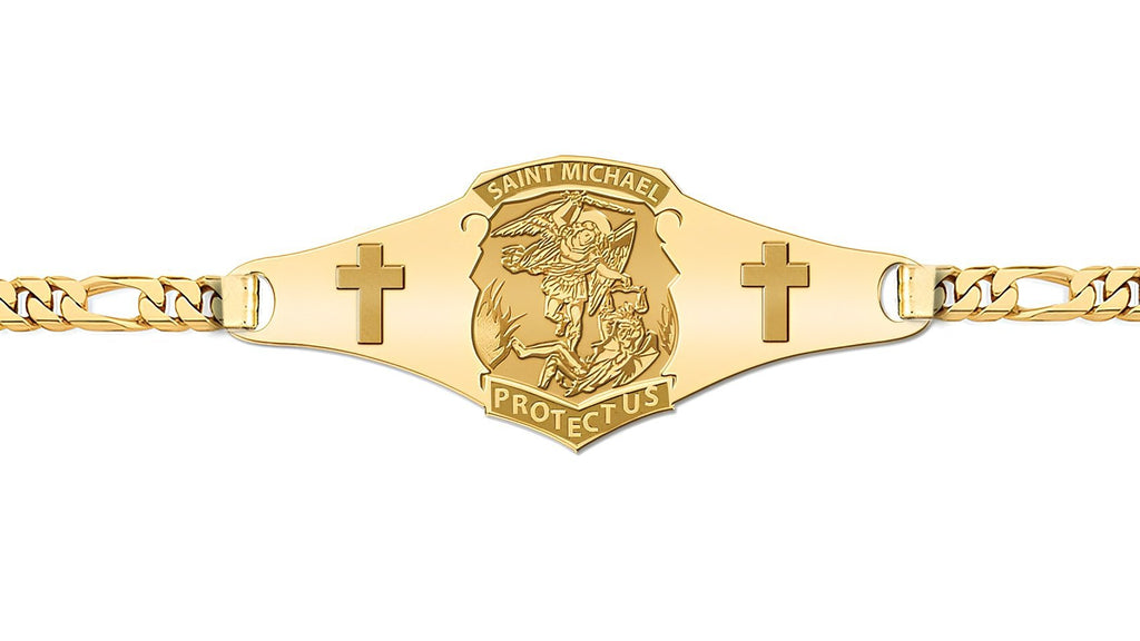 Saint Michael Police Badge Bracelet
