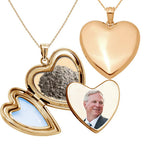 High Polished Cremation & Hair Photo Locket