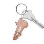 Personalized Football Cleat Keychain