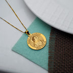 Saint Milburgh Round Religious Medal