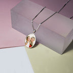 Oval Photo Pendant Charm
